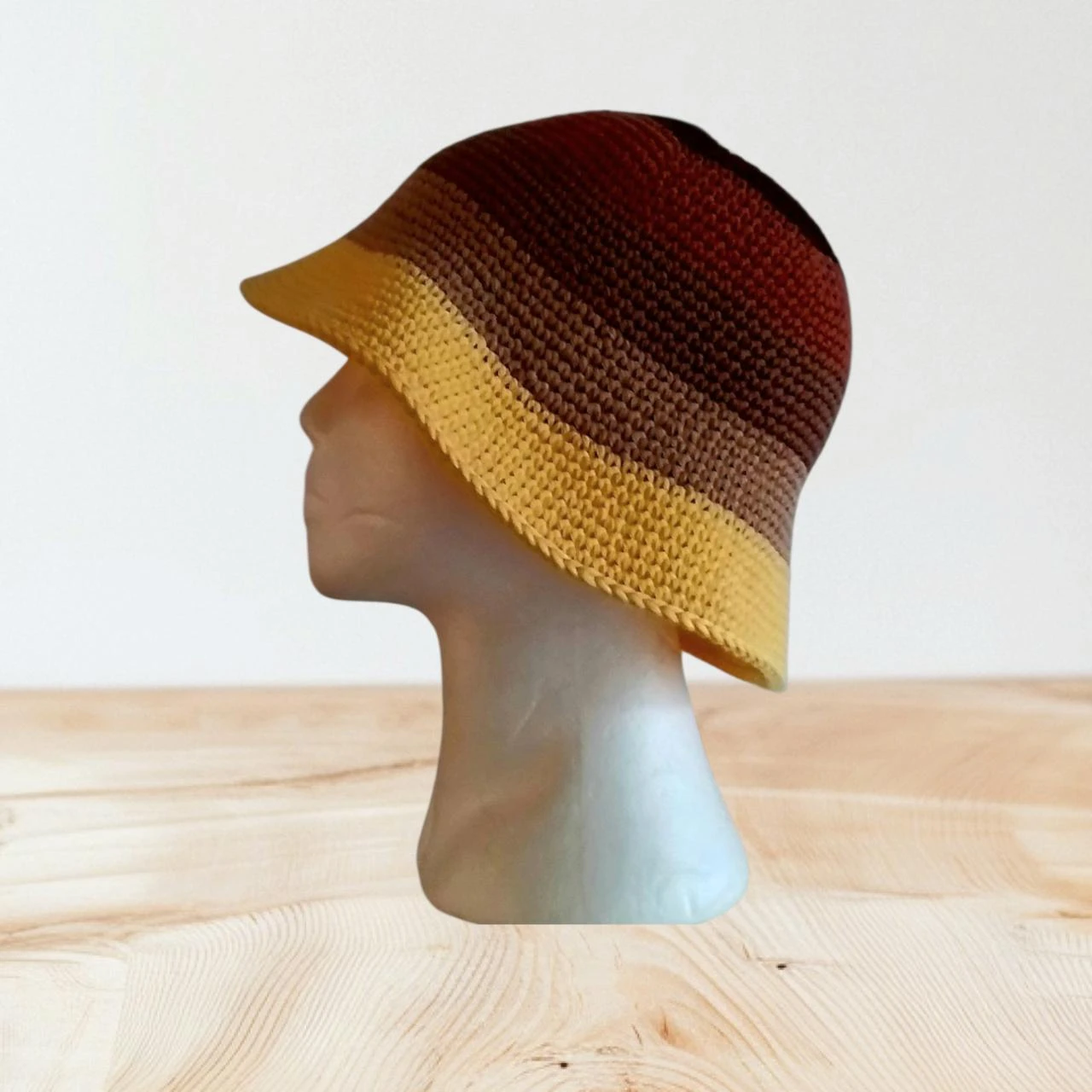Sombrero bob femenino flexible en 100% algodón TU nuevo hecho a mano al crochet – photo 5